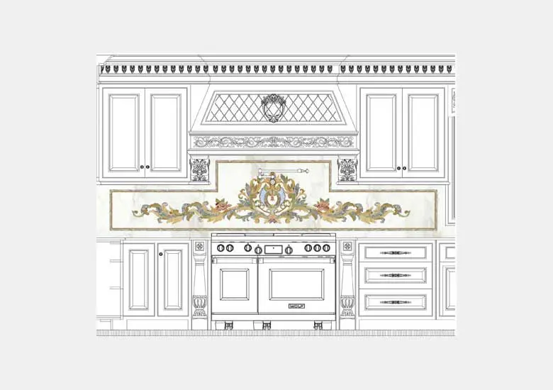 rinaldi-marble-cartouch-backsplash Rinaldi