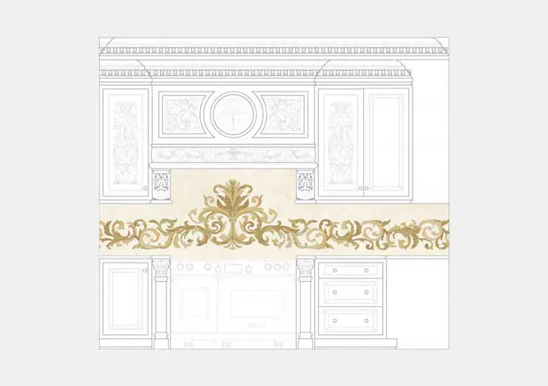 scroll-custom-marble-inlay-backsplash Scroll
